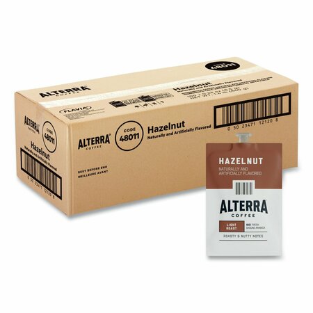 FLAVIA Alterra Hazelnut Coffee Freshpack, Hazelnut, 0.23 oz Pouch, 100PK 48011